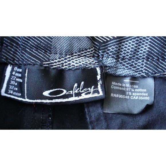 Oakley Snowboarding Pants Womens Size 0 Snow Ski Cold Weather Black Gray Geometr - Picture 4 of 7